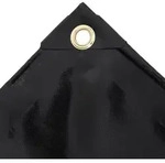 vidaXL Abdeckplane 650 g/m2 4x4 m - Schwarz