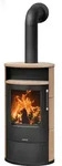 Justus | Kaminofen | Island 7 2.0 | 7 kW | Keramik Corretto, Stahl Schwarz -...