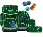 ergobag Schulranzen Lumi-Edition Cubo-Set 5-teilig B&auml;rtastisch dunkelgr&uuml;n -