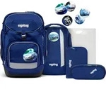 ergobag pack Schulrucksackset 6-tlg. BlaulichtB&auml;r 2024 - Blau