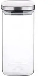 Karl Weis Vorratsdose Borosilikatglas eckig 1500 ml - Silber/Transparent