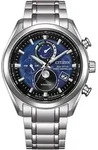 Citizen BY1010-81L Eco-Drive Mondphase Titanium Funkuhr - Blau