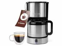Clatronic Kaffeemaschine mit Thermoskanne für 8–10 Tassen Kaffee (ca. 1,2L) 