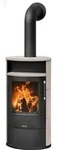 Justus | Kaminofen | Island 7 2.0 | 7 kW | Keramik Freddo, Stahl Schwarz