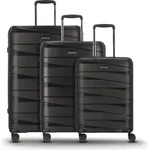 REDOLZ Essentials 10 Trolley Set 3-teilig Black Metallic 2 schwarz 55cm - Grau