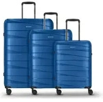 REDOLZ Essentials 10 Trolley Set 3-teilig Blue Metallic 2 blau 55cm - Blau