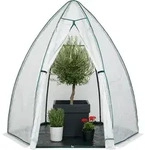 Westmann &Uuml;berwinterungszelt & Foliengew&auml;chshaus Minze Wei&szlig; 200x200x200 cm -...
