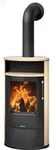 Justus | Kaminofen | Island 7 2.0 | 7 kW | Sandstein, Stahl Schwarz - Beige