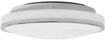 Lindby LED-Deckenleuchte Lyss, &Oslash; 34 cm, chromfarben, IP44 - Wei&szlig;
