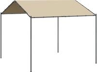 vidaXL Gartenpavillon Beige 3x3 m Stahl und Stoff