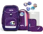 Ergobag Maxi PerlentauchB&auml;r Set 6-teilig Schulranzen - Lila
