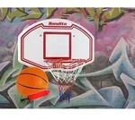 Bandito Basketballkorb Winner-Set, inkl. Basketball und Ballpumpe 91 x 60 cm