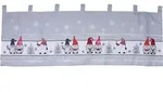 X-Mas Gardine Scheibengardine Weihnachten Fenstergardine LED 45x120cm