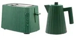 Alessi Pliss&eacute; Wasserkocher- & Toaster-Set, Gr&uuml;n, Wasserkocher 1 Liter - Gr&uuml;n
