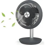 Zilan Tischventilator sehr leise Kabellos 4000 mAh Akku Ventilator 90&deg; neigbar