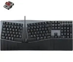 Perixx PERIBOARD-535 DE BR, ergonomische mechan. USB Tastatur (braune Taster) -