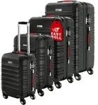 MONZANA&reg; Kofferset 4tlg Hartschalen Koffer S-M-L-XL Gel-Griffe 4 Rollen ABS Hardcase