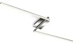 LED Deckenleuchte 2-flammig schwenkbar alu-chrom 3000K 12W Metall Briloner -