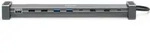 Hama USB-C-Docking-Station Connect2Office Basic V2, 9 Ports - Grau