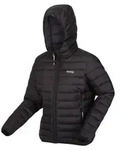 Regatta Marizion Steppjacke f&uuml;r Damen mit Kapuze, Farbe:Schwarz, Gr&ouml;&szlig;e:38 -