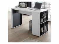 MCA furniture Schreibtisch Tadeo - Weiß matt Anthrazit