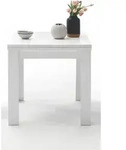 Esstisch - Wei&szlig; matt - 80 x 80 cm - ausziehbar - Wei&szlig;