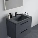 Ideal Standard Waschtischarmatur Ceraplan H90, Ausladung 124mm BD227XG Schwarz (Silk