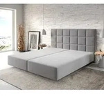 DELIFE Boxspringgestell Dream-Fine 180x200 cm Mikrofaser Grau - Grau
