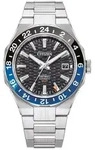 Herrenuhr CITIZEN NB6031-56E, klassisch, Edelstahl, geeignet zum Schwimmen. - Schwarz