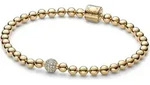 Kugelarmband f&uuml;r Damen mit Zirkonia von PANDORA, vergoldet - Gold