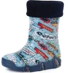 Ladeheid Kinder M&auml;dchen Jungen Gummistiefel gef&uuml;ttert Swk 26 (Mehrfarbig Bang,