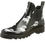 Beck Damen Gummistiefel Regenstiefel Kurzschaft Stiefel Stiefelette, Farbe:Schwarz,