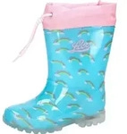 Lico Gummistiefel Power Blinky M&auml;dchen 31323738383538 T&uuml;rkis 25 EU - Blau - 25