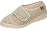 Manitu home Damen Kletthausschuhe Waffelmuster; beige 36 - Beige - 36