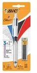 BIC 942103, Schwarz, Wei&szlig;, Schwarz, Blau, Rot, Silver, Multifunction ballpoint pen,