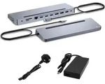 D I-Tec Usb-C Ergo Dock + Charger - Silber