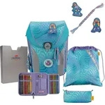 DerDieDas ErgoFlex MAX Exklusiv LED Active Schulranzenset 5-teilig - Hellblau