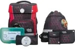 School-Mood Champion mit LED Patchy Schulranzen-Set 7-teilig Mika grau - Grau