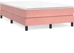 vidaXL Boxspringbettgestell Rosa 120x200 cm Samt - Rosa