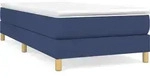 vidaXL Boxspringbettgestell Blau 90x200 cm Stoff - Blau