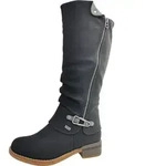 Rieker Damenschuhe Gef&uuml;ttert Schaftstiefel Schwarz Freizeit, Schuhgr&ouml;&szlig;e:36 EU -