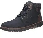 Rieker Herren Echtleder Schn&uuml;rstiefel marineblau, Herren:40 EU - Blau - 40