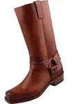Sendra Bikerstiefel 2380 Braun, rahmengen&auml;ht, Absatz ca. 4 cm, Schafth&ouml;he ca. 30 cm