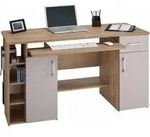 Computertisch / Schreibtisch / PC-Tisch eiche grau