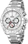Festina F20668/1 Herrenuhr Timeless Chronograph 45mm 10ATM - Silber