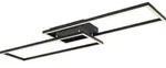 Globo Lighting Deckenleuchte Metall schwarz matt, Kunststoff opal, wei&szlig;, mehrere