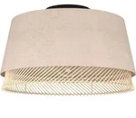 TABLEY Wand-/Deckenleuchte Lampe Beleuchtung - H23,5 x &Oslash;38 cm - schwarz - 1X40W
