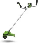 Greenworks GD24X2BCB Akku-Motorsense, Lithium-Ionen-Akku