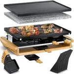 KESSER&reg; Raclette-Grill mit Naturgrillstein, Grillplatte Tischgrill f&uuml;r 8...