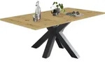 Esstisch ausziehbar Ela 1 140 x 90 x 75 Esszimmertisch Graphit/Asteiche...